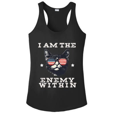 I Am The Enemy Within American Cat Ladies PosiCharge Competitor Racerback Tank
