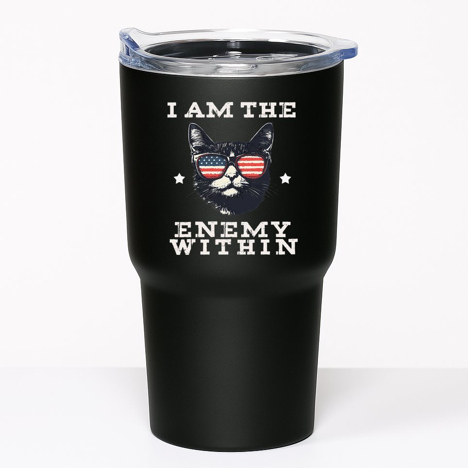 I Am The Enemy Within American Cat Tumbler