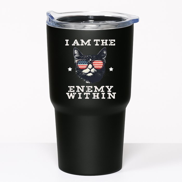 I Am The Enemy Within American Cat Tumbler