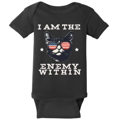 I Am The Enemy Within American Cat Baby Bodysuit