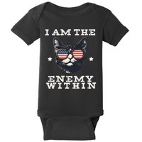 I Am The Enemy Within American Cat Baby Bodysuit