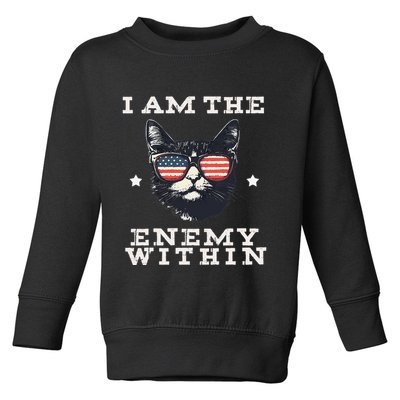 I Am The Enemy Within American Cat Toddler Sweatshirt