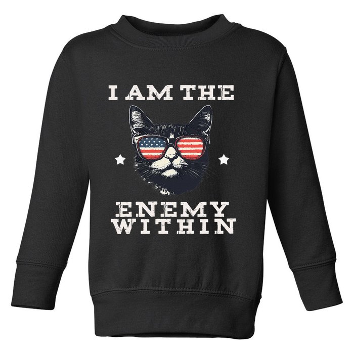 I Am The Enemy Within American Cat Toddler Sweatshirt