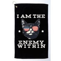 I Am The Enemy Within American Cat Golf Towel