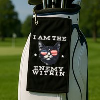 I Am The Enemy Within American Cat Golf Towel
