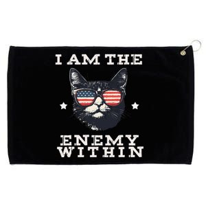 I Am The Enemy Within American Cat Grommeted Golf Towel