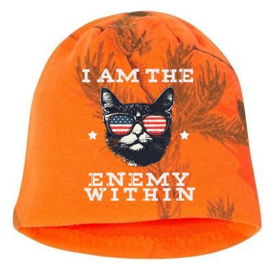 I Am The Enemy Within American Cat Kati - Camo Knit Beanie