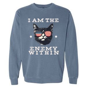 I Am The Enemy Within American Cat Garment-Dyed Sweatshirt