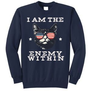 I Am The Enemy Within American Cat Tall Sweatshirt