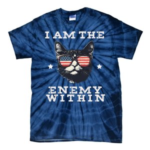 I Am The Enemy Within American Cat Tie-Dye T-Shirt