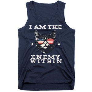 I Am The Enemy Within American Cat Tank Top