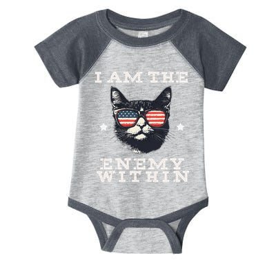 I Am The Enemy Within American Cat Infant Baby Jersey Bodysuit