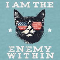 I Am The Enemy Within American Cat Sueded Cloud Jersey T-Shirt