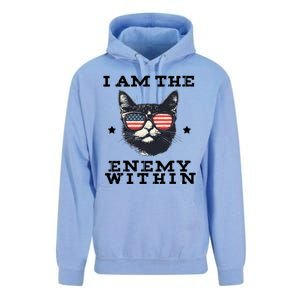 I Am The Enemy Within American Cat Unisex Surf Hoodie