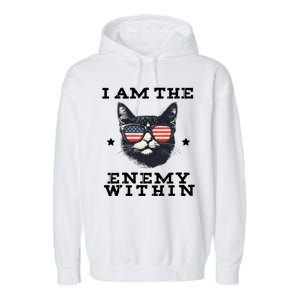 I Am The Enemy Within American Cat Garment-Dyed Fleece Hoodie