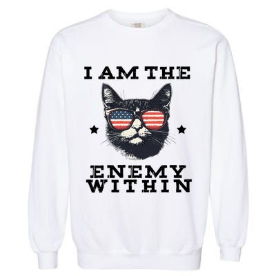I Am The Enemy Within American Cat Garment-Dyed Sweatshirt