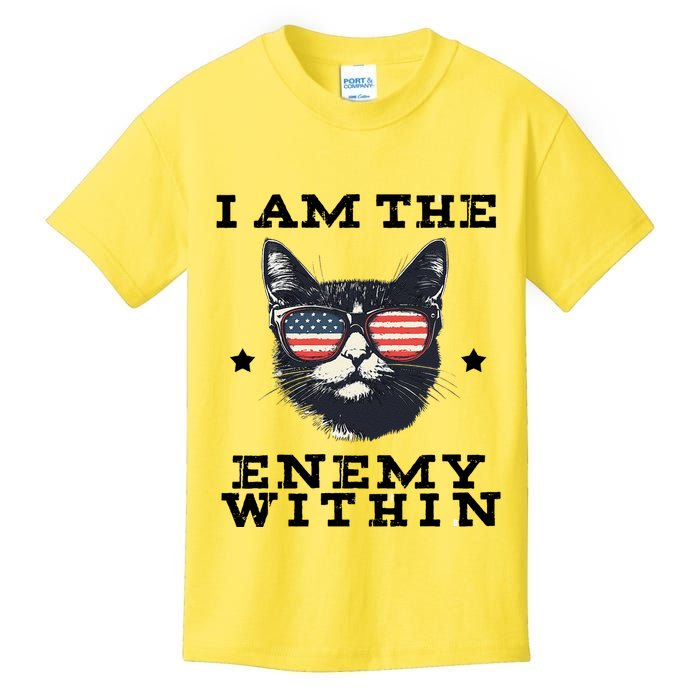 I Am The Enemy Within American Cat Kids T-Shirt
