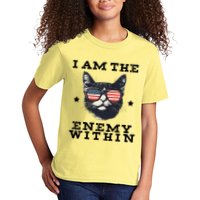I Am The Enemy Within American Cat Kids T-Shirt