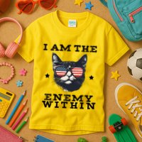 I Am The Enemy Within American Cat Kids T-Shirt