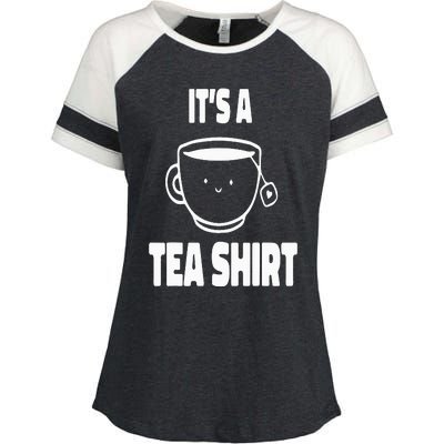 It's A Tea Funny Tea Drinker Lover Enza Ladies Jersey Colorblock Tee