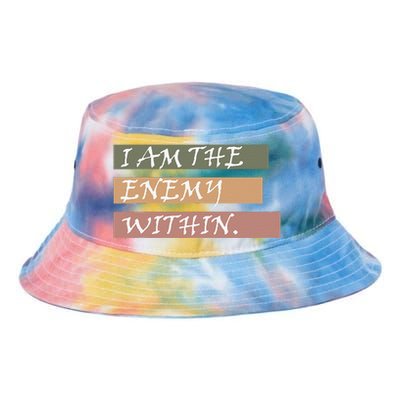 I Am The Enemy Within Tie Dye Newport Bucket Hat