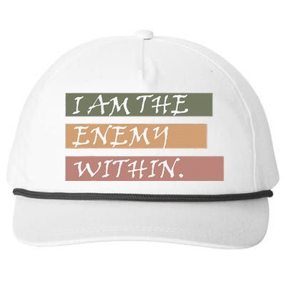 I Am The Enemy Within Snapback Five-Panel Rope Hat