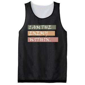 I Am The Enemy Within Mesh Reversible Basketball Jersey Tank