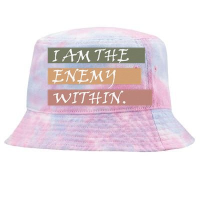 I Am The Enemy Within Tie-Dyed Bucket Hat