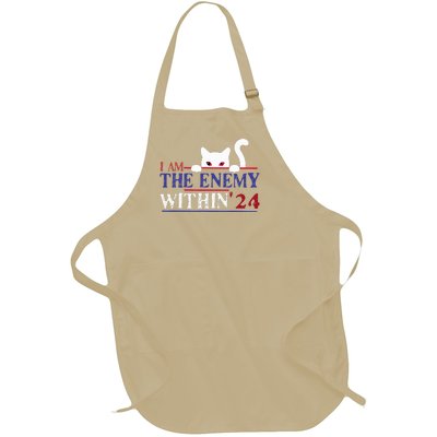 I Am The Enemy Within Kamala Harris 2024 Full-Length Apron With Pockets