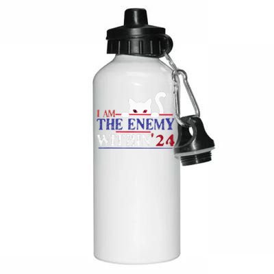 I Am The Enemy Within Kamala Harris 2024 Aluminum Water Bottle 