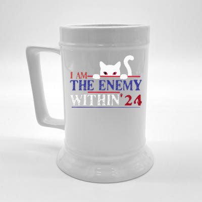 I Am The Enemy Within Kamala Harris 2024 Beer Stein