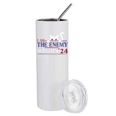 I Am The Enemy Within Kamala Harris 2024 Stainless Steel Tumbler