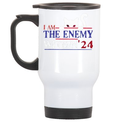 I Am The Enemy Within Kamala Harris 2024 Stainless Steel Travel Mug