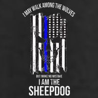 I Am The Sheepdog I Walk Among The Wolves Police Adult Drive Performance Visor