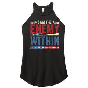 I Am The Enemy Within Harris Walz 2024 Women's Perfect Tri Rocker Tank