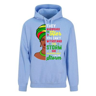 I Am The Storm African Juneteenth Black History Meaningful Gift Unisex Surf Hoodie