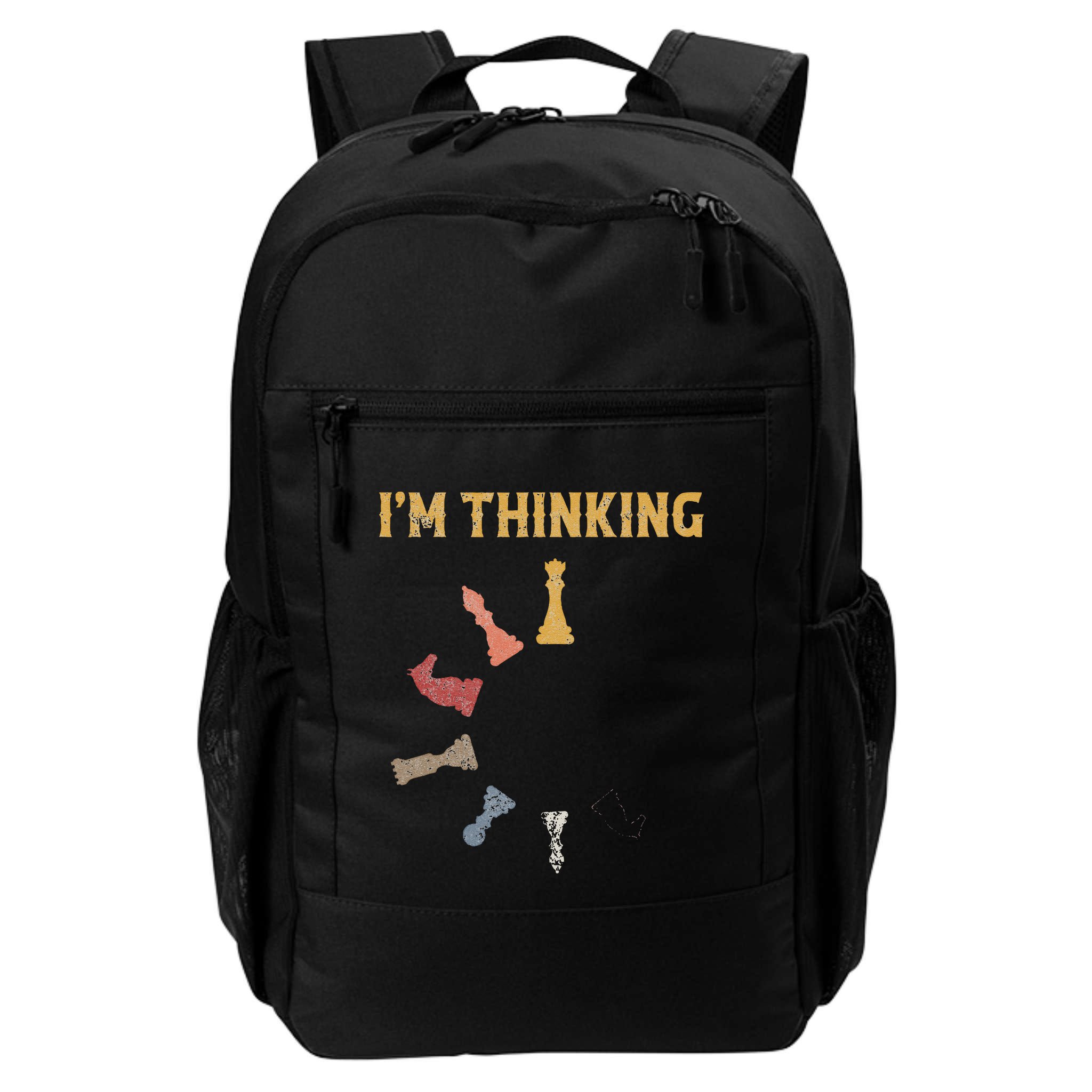 I Am Thinking Chess Pieces IM Thinking Chess Player Lover Backpack