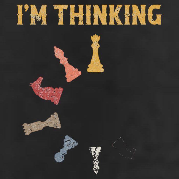 I Am Thinking Chess Pieces IM Thinking Chess Player Lover Golf Towel