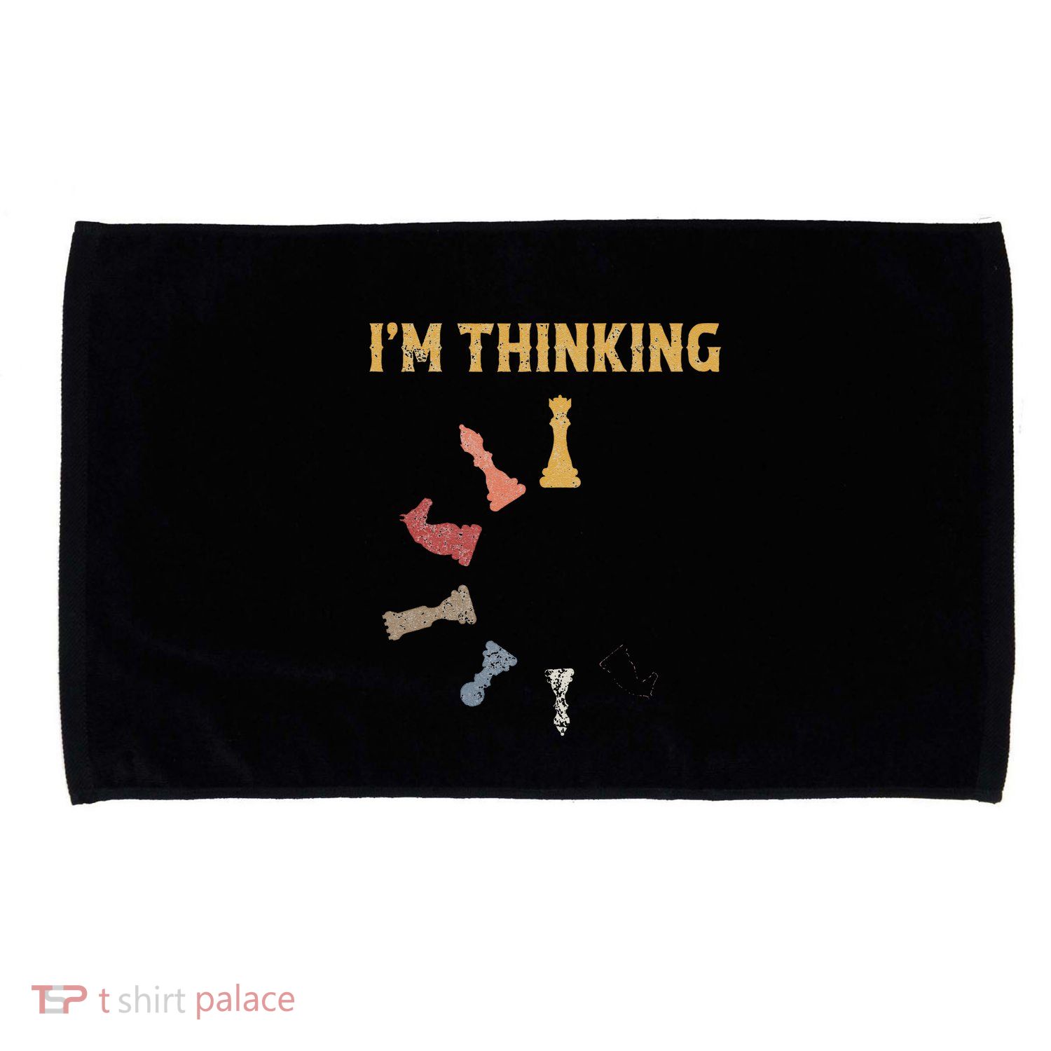 I Am Thinking Chess Pieces IM Thinking Chess Player Lover Microfiber Hand Towel