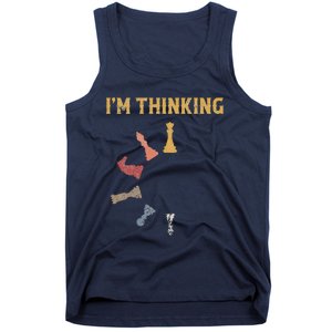 I Am Thinking Chess Pieces IM Thinking Chess Player Lover Tank Top