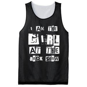 I Am The Girl At The R.O.C.K Show Rock Music Lover Mesh Reversible Basketball Jersey Tank