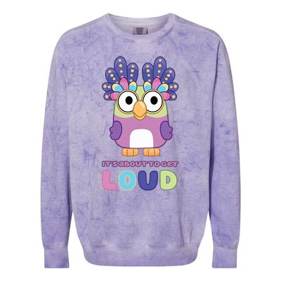 Its About To Get Loud Chattermax Tea Party Hide And Seek Colorblast Crewneck Sweatshirt