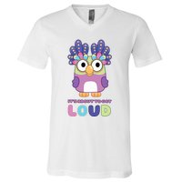 Its About To Get Loud Chattermax Tea Party Hide And Seek V-Neck T-Shirt