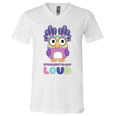 Its About To Get Loud Chattermax Tea Party Hide And Seek V-Neck T-Shirt