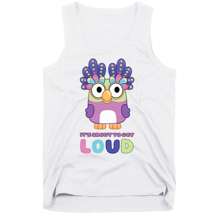 Its About To Get Loud Chattermax Tea Party Hide And Seek Tank Top