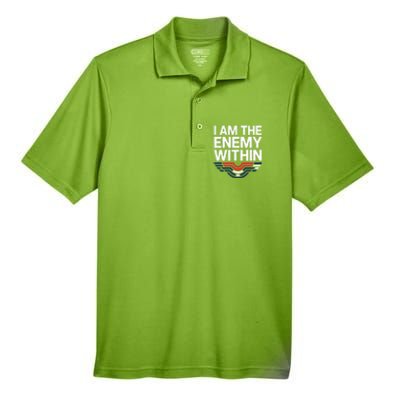 I Am The Enemy Within Men's Origin Performance Pique Polo