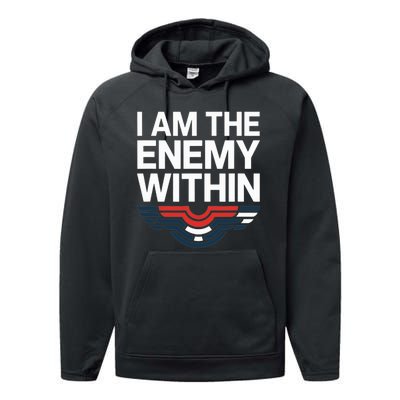 I Am The Enemy Within Performance Fleece Hoodie