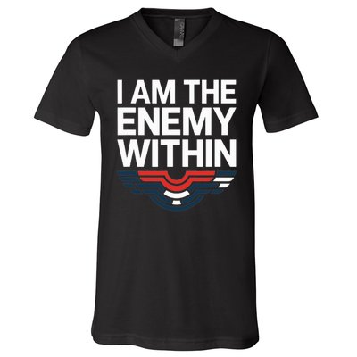 I Am The Enemy Within V-Neck T-Shirt