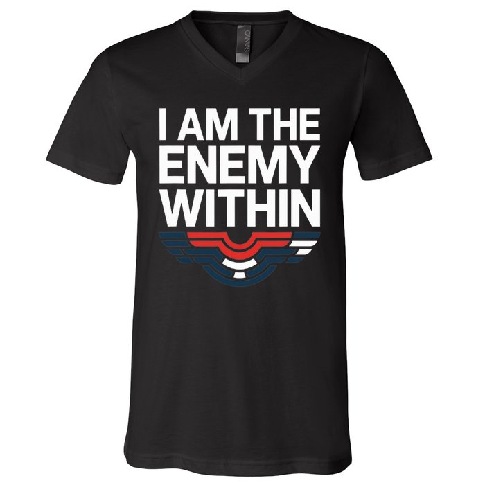 I Am The Enemy Within V-Neck T-Shirt