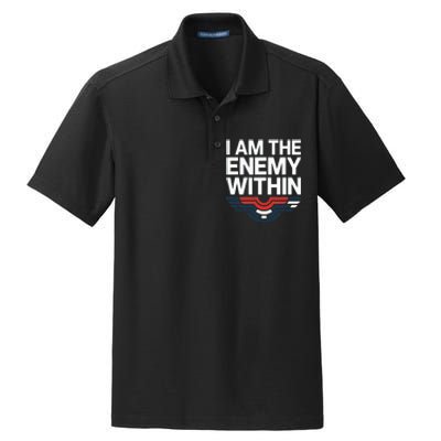 I Am The Enemy Within Dry Zone Grid Polo